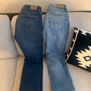 American Eagle Outfitters Men's Bootcut Jeans in Dark and Light Blue